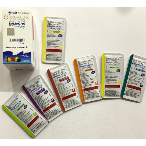 Kamagra Oral Jelly 100mg in a nice package.