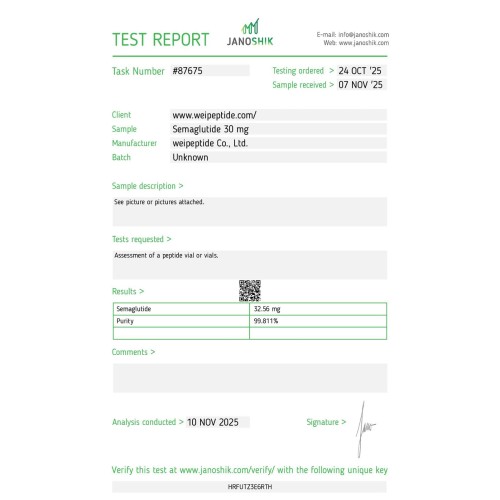 Semaglutide GLP-1 research peptide Pattaya