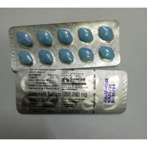 Malegra 200mg, Sildenafil Citrate, Generic Viagra, ED Medication, Sunrise Pharma Malegra 200mg - Generic Viagra by Sunrise Pharma